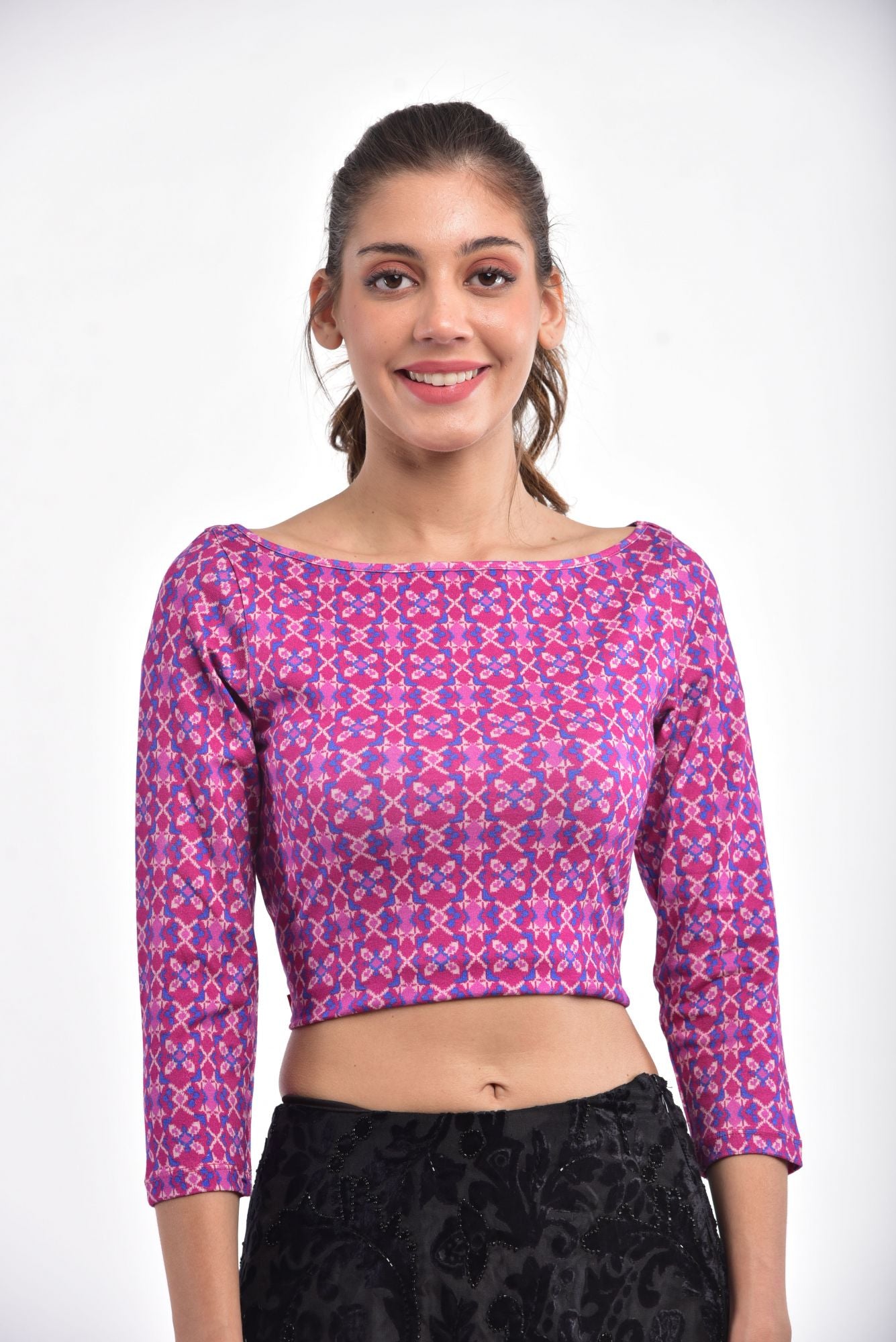 Blouse Mogra Ekat Purple BanFasha Blouse Mogra Ekat Purple BanFasha