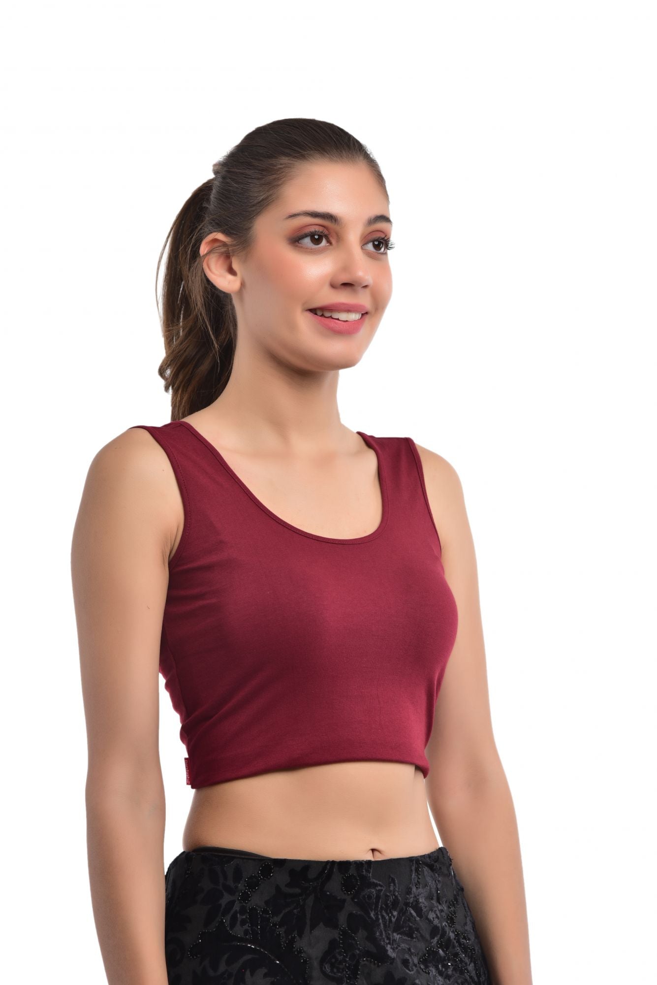 Blouse Jade Maroon