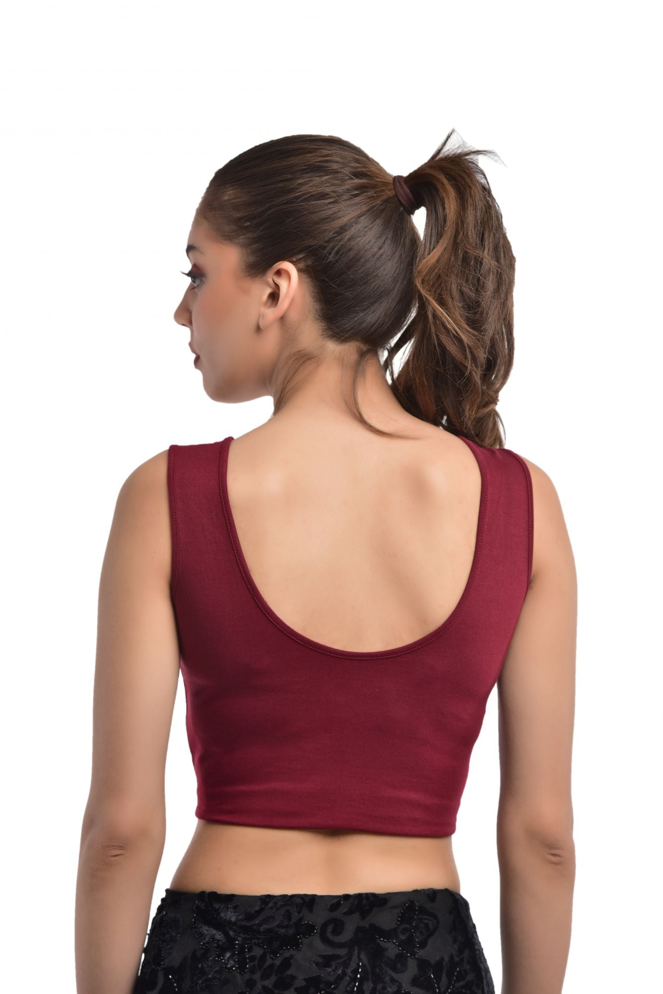 Blouse Jade Maroon