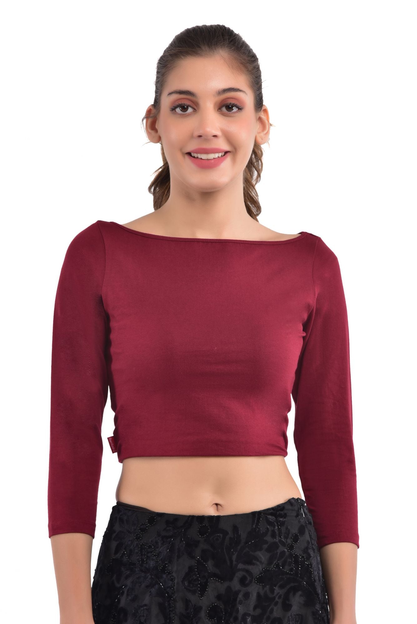 Blouse Mogra Maroon