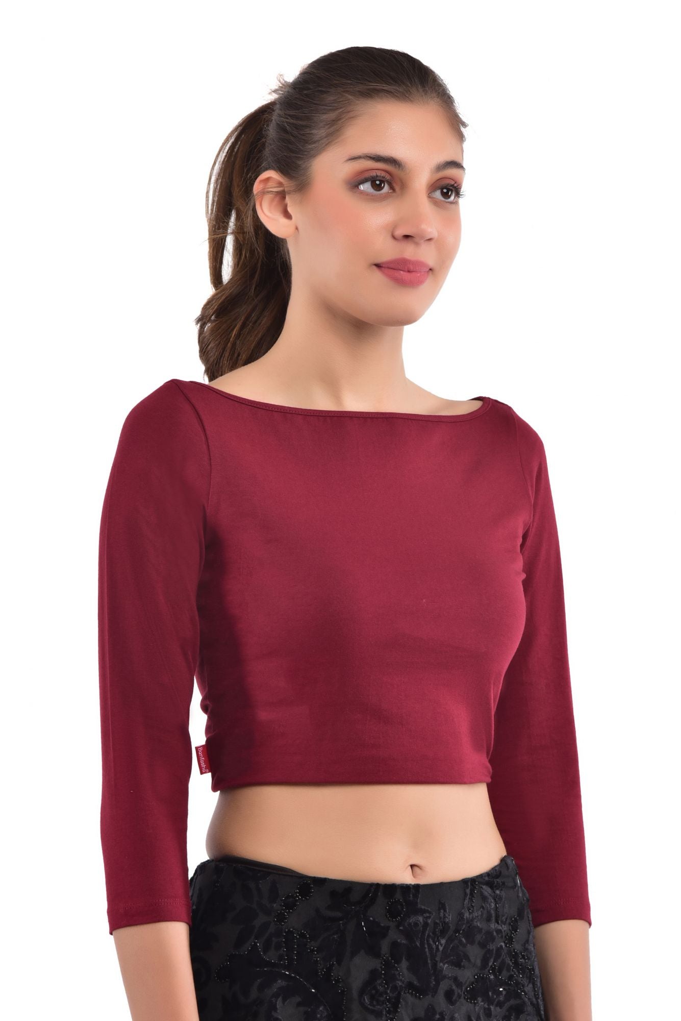 Blouse Mogra Maroon