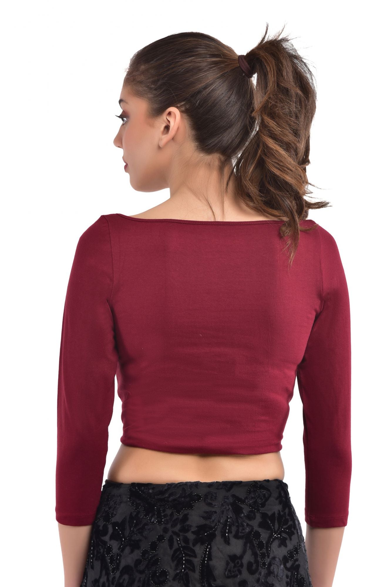 Blouse Mogra Maroon
