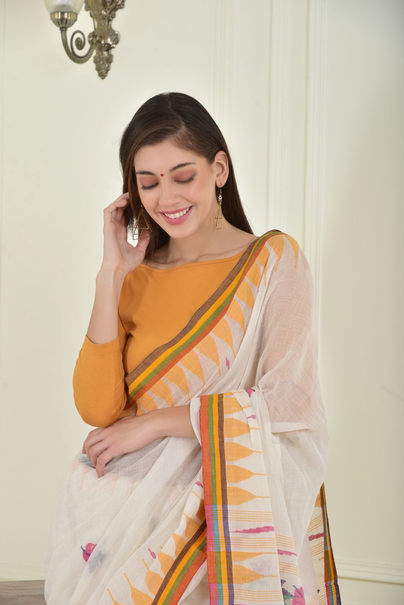 Blouse Mogra Ochre