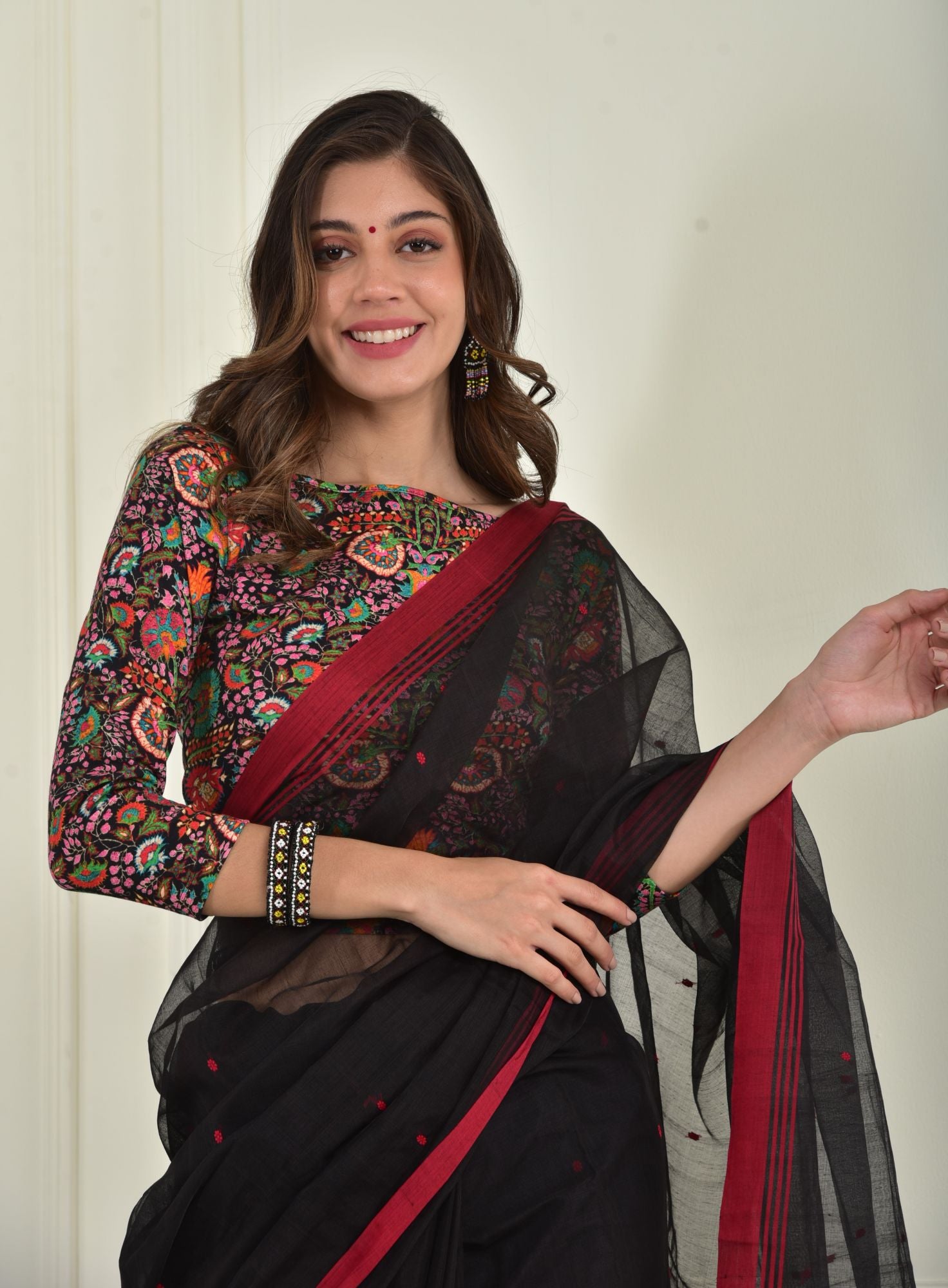 Blouse-Mogra-Kashmiri-black