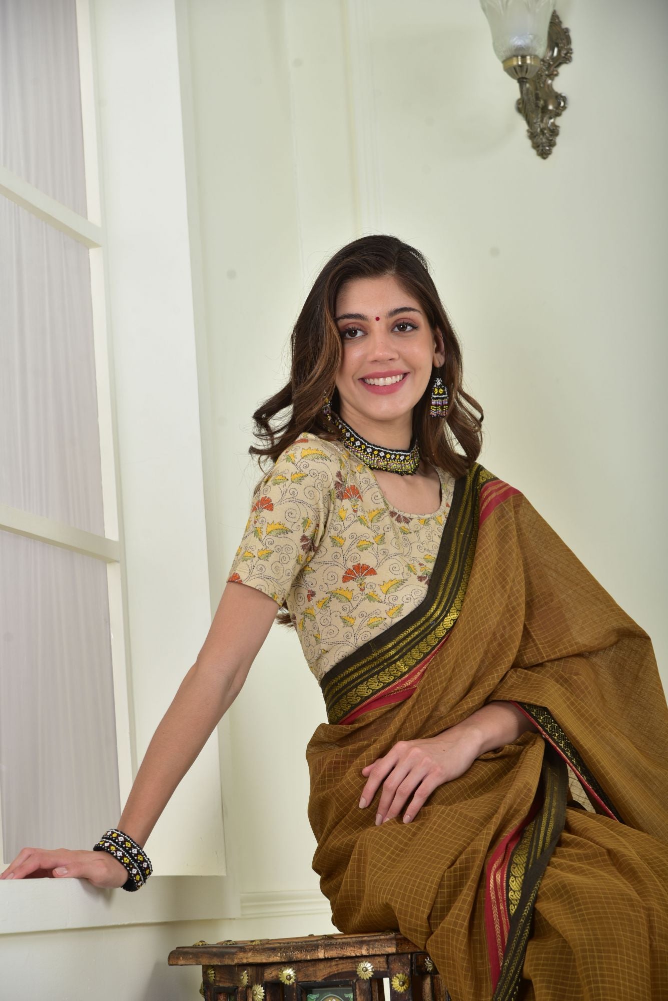 Blouse-Jasmine-Kantha-Beige