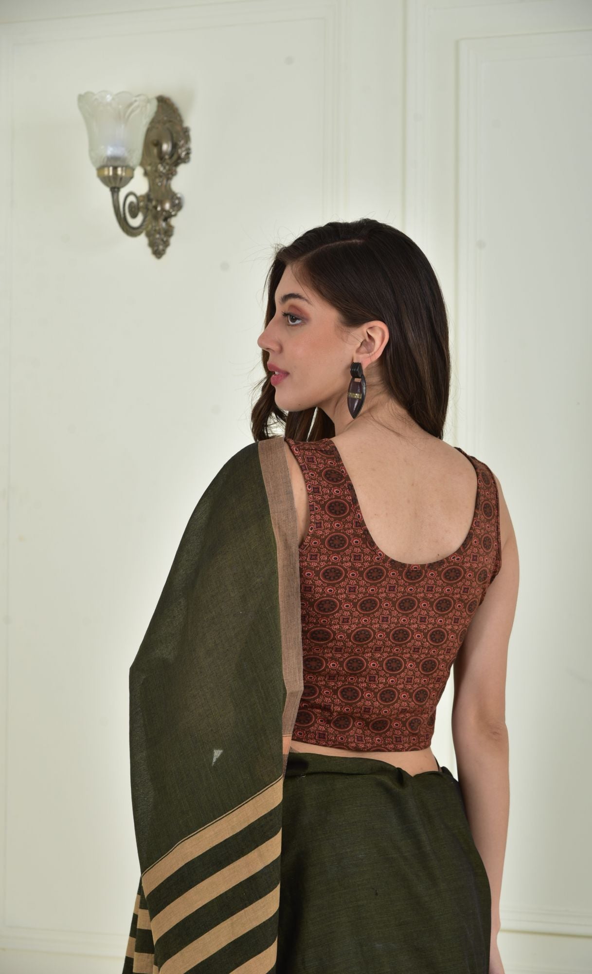 Blouse-Jade-Ajrakh-Rust
