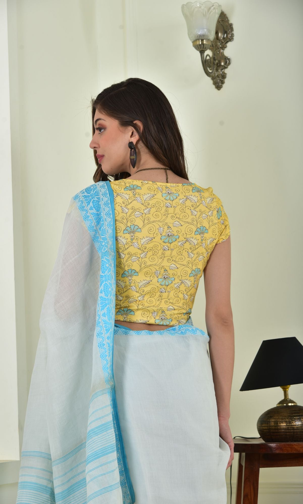 Blouse-Daisy-Kantha-Yellow