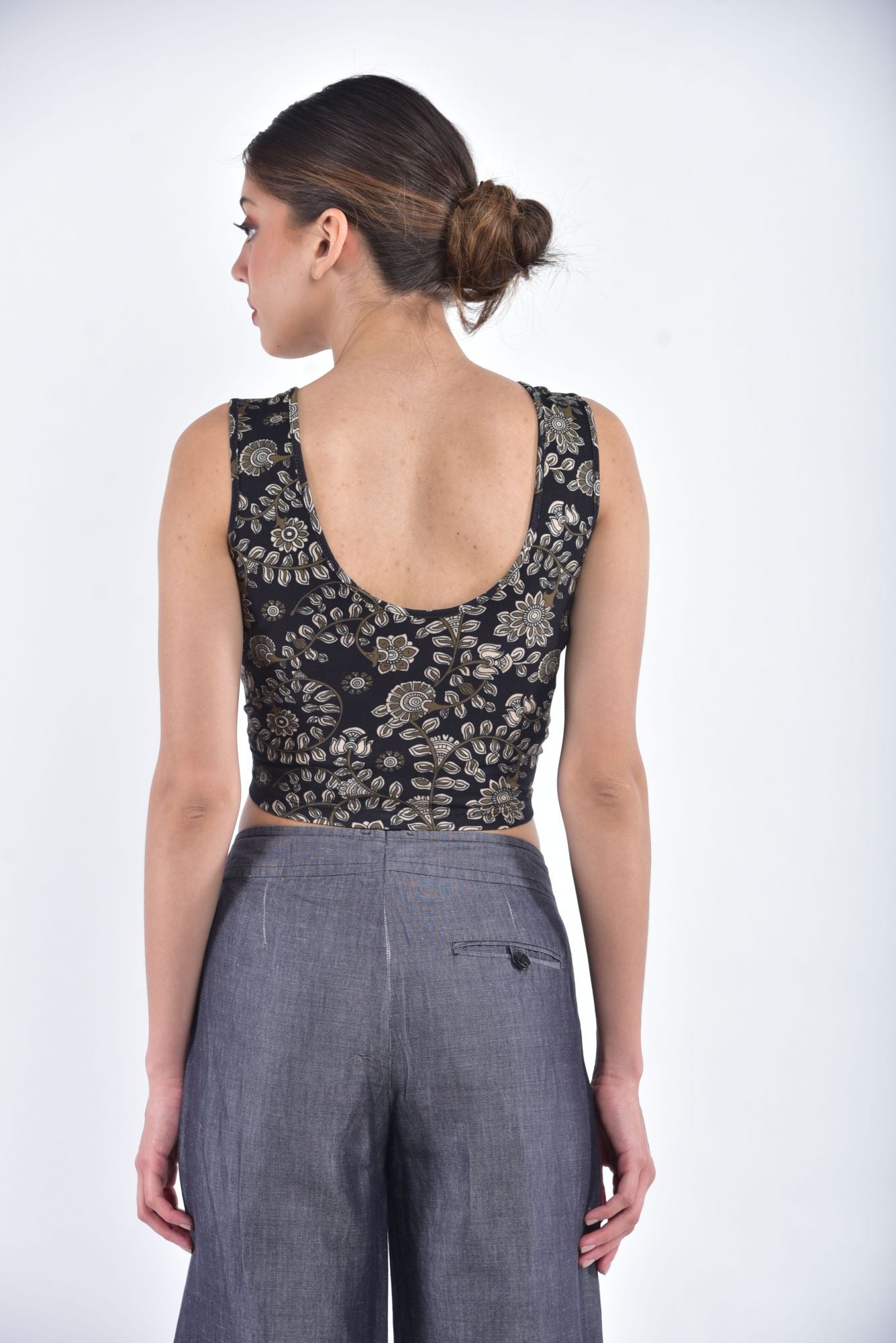 Blouse-Jade-Kalamkari-Black