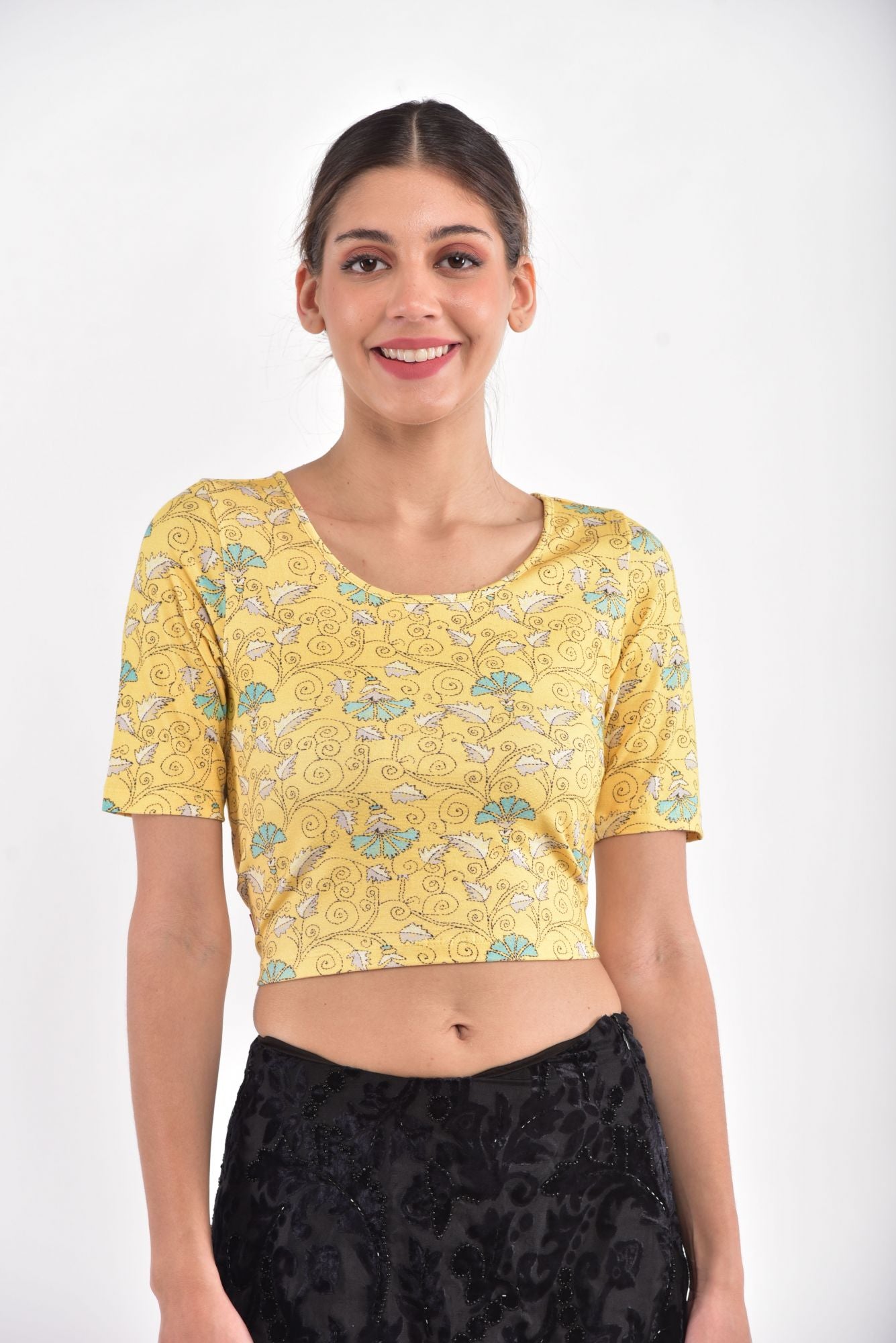 Blouse-Jasmine-Kantha-Yellow