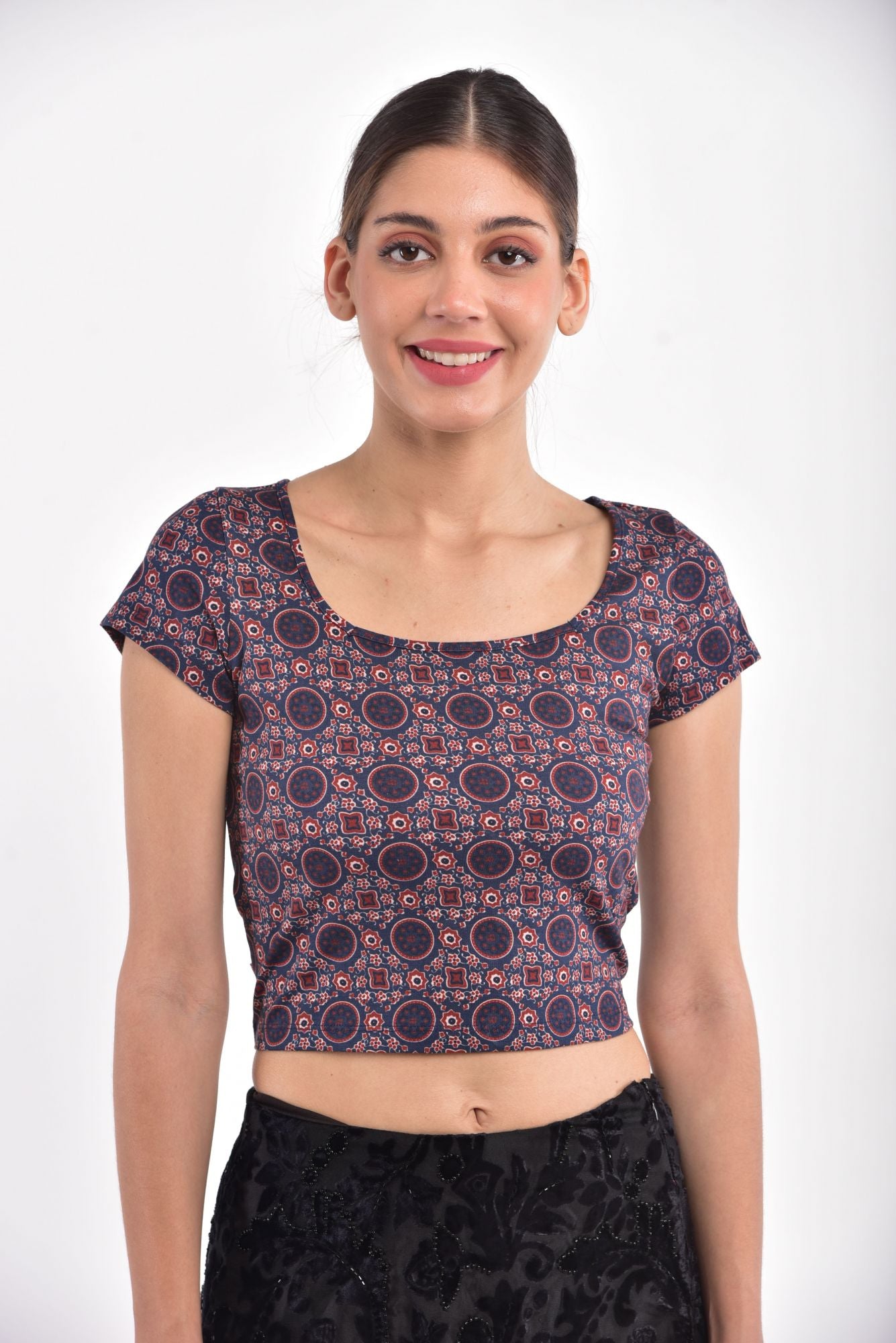 Blouse-Daisy-Ajrakh-Indigo