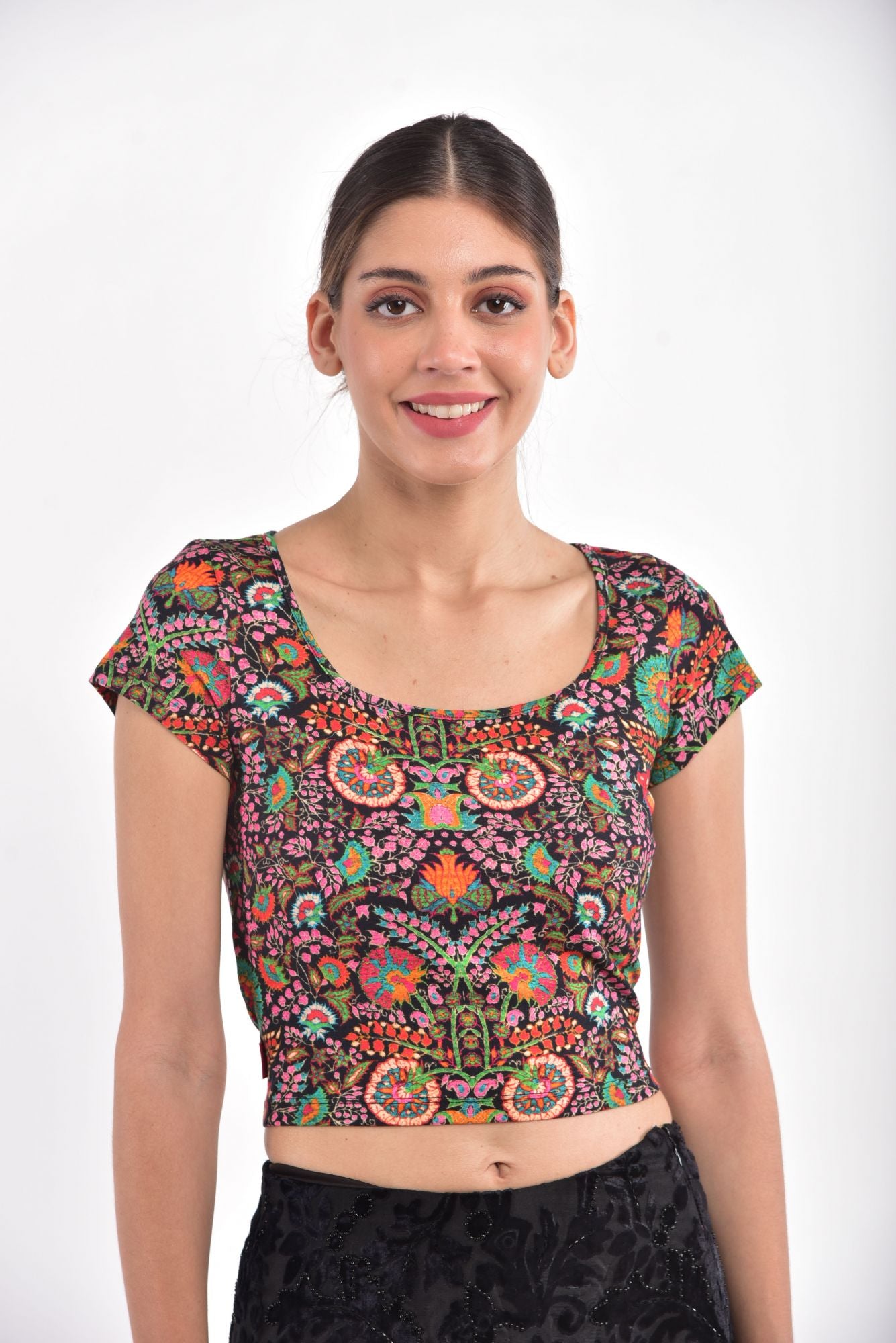 Blouse-Daisy-Kasmiri-Black
