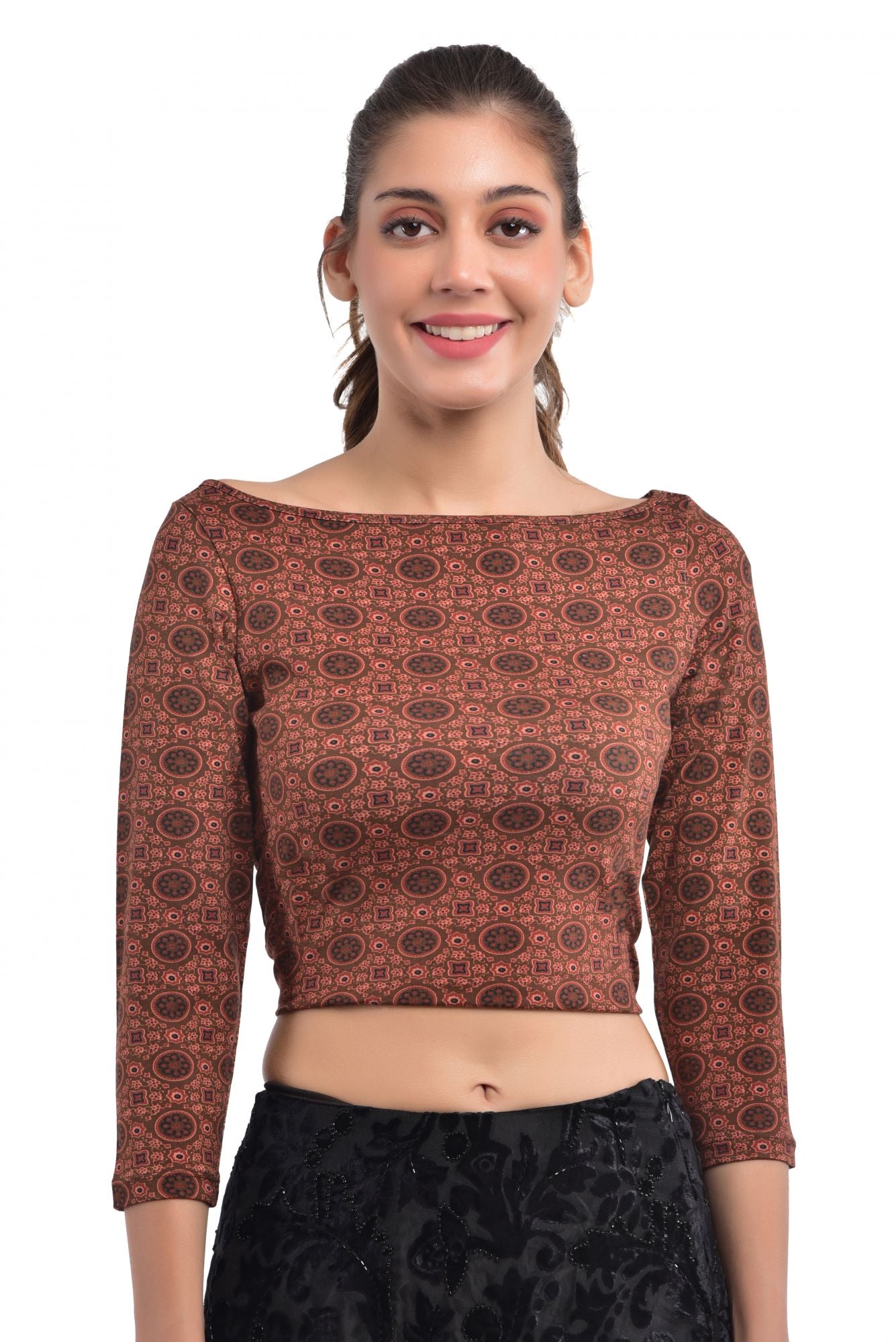 Blouse-Mogra-Ajrakh-Rust