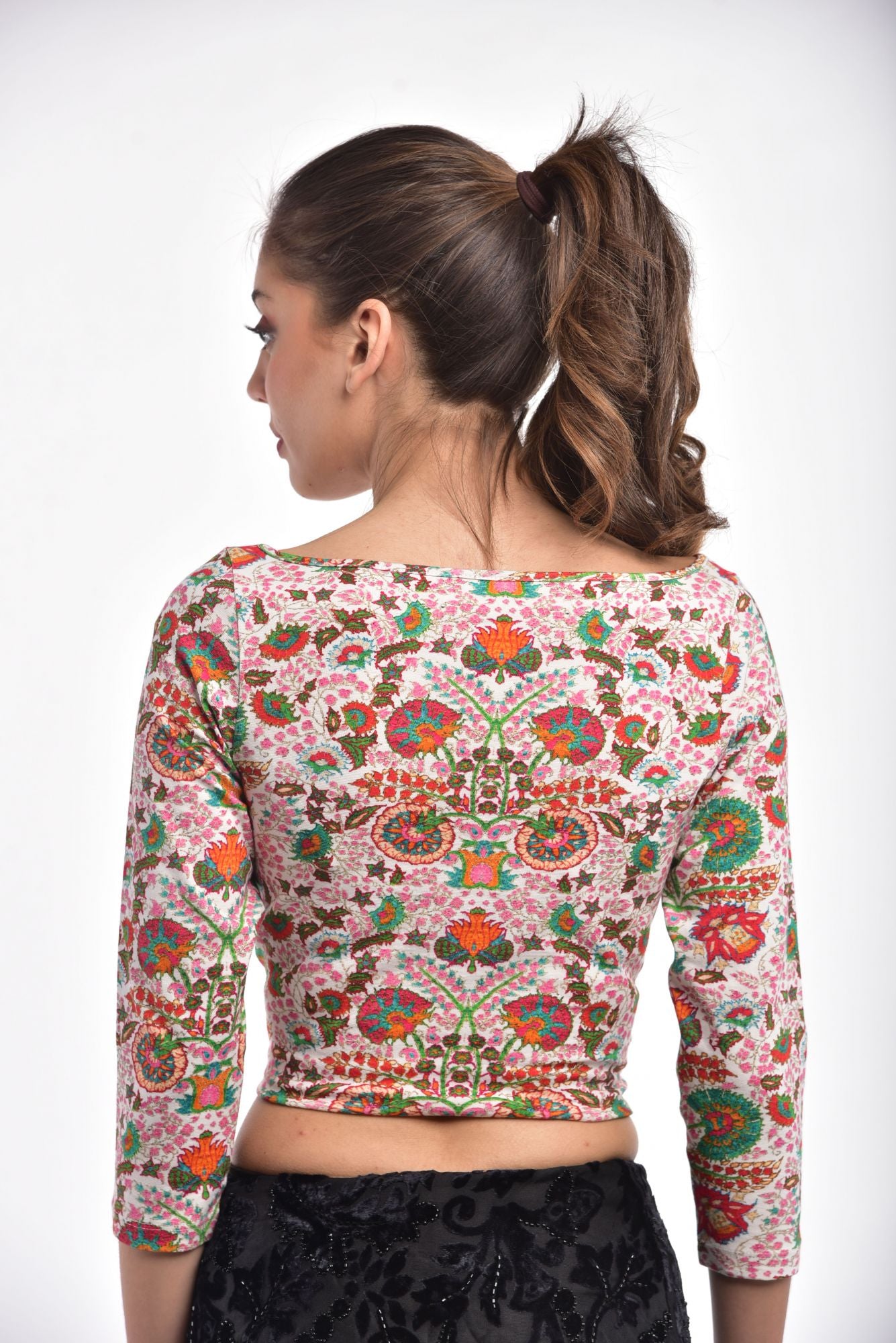 Blouse-Mogra-Kashmiri-white