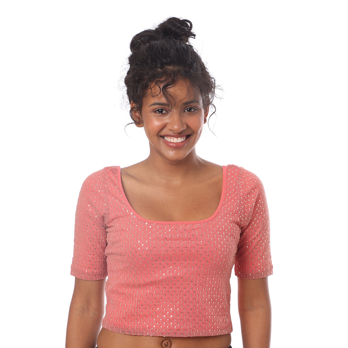 Blouse Java Peach/Sequins