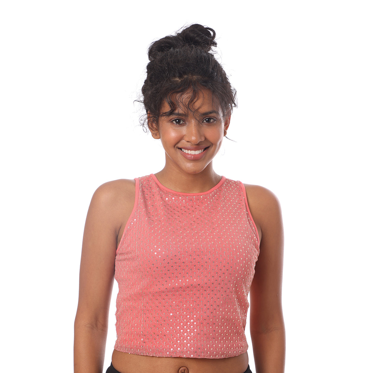Blouse Tulip Peach/Sequins