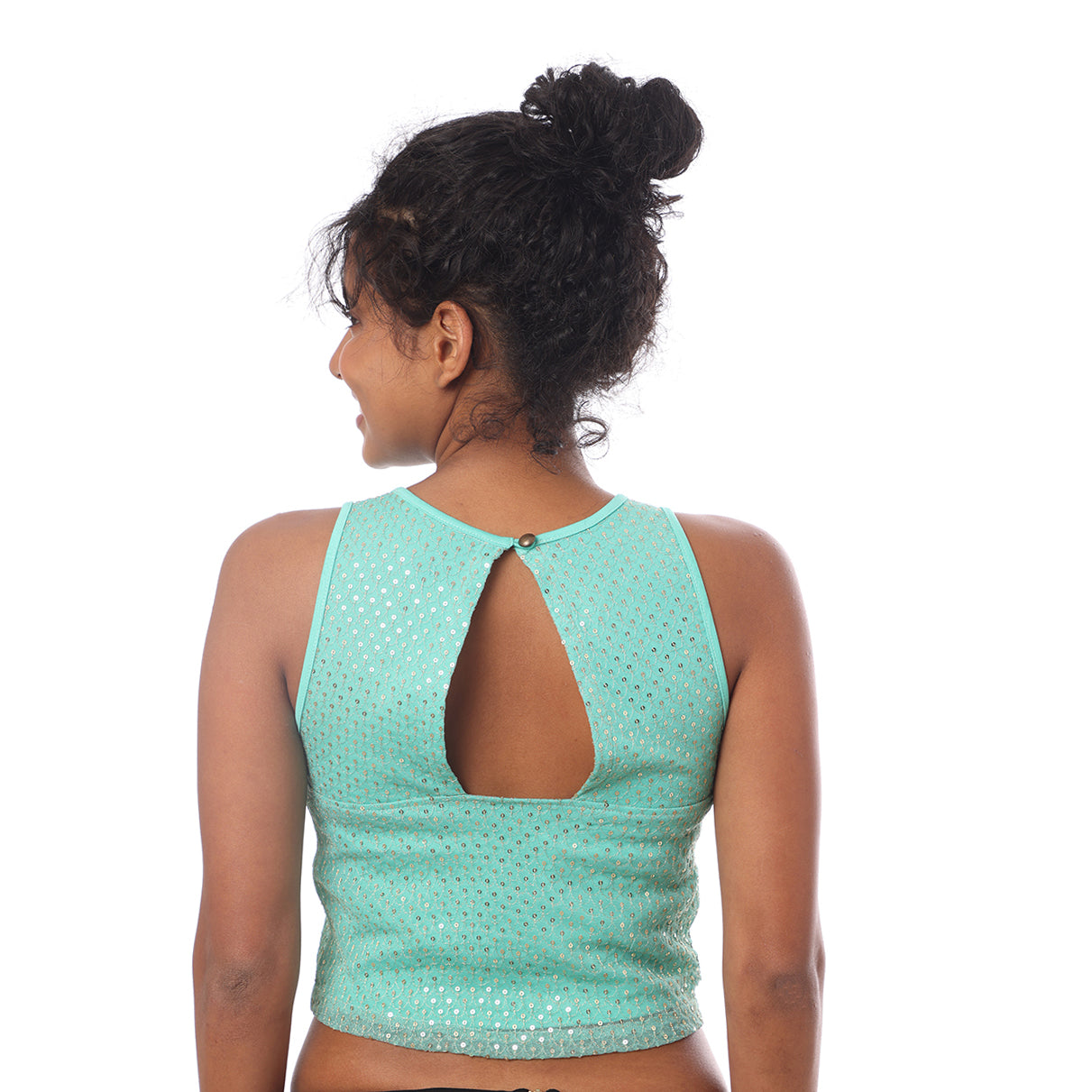 Blouse Tulip Mint/Sequins