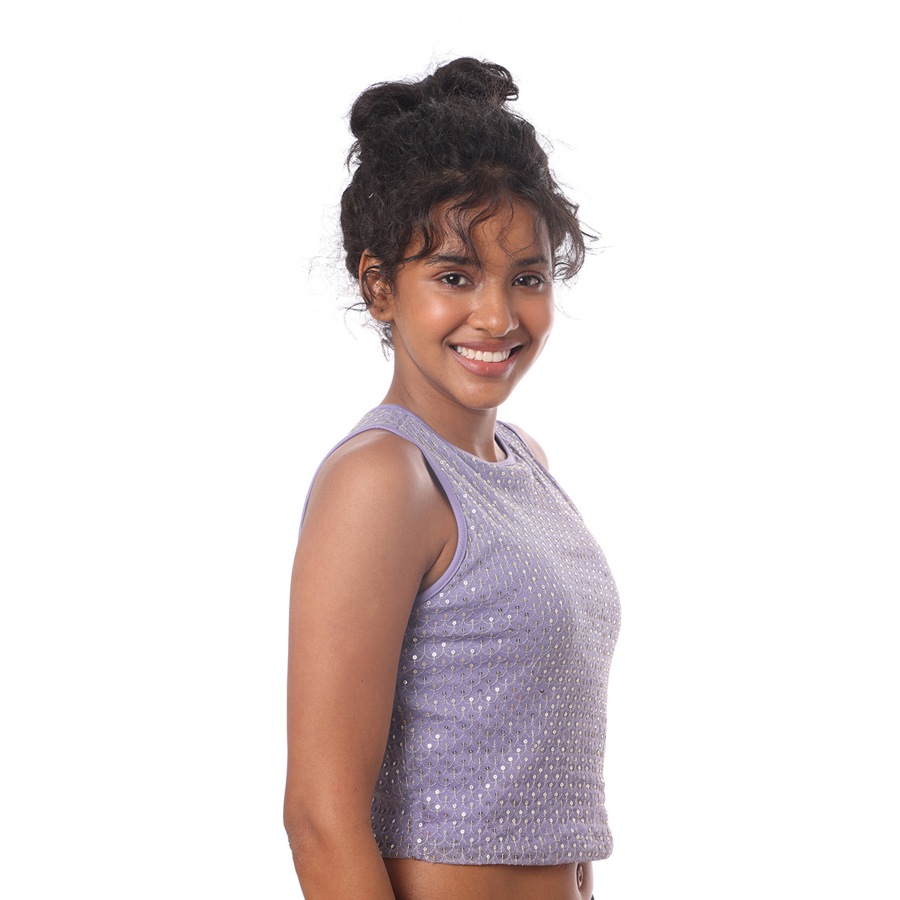 Blouse Tulip Lilac/Sequins