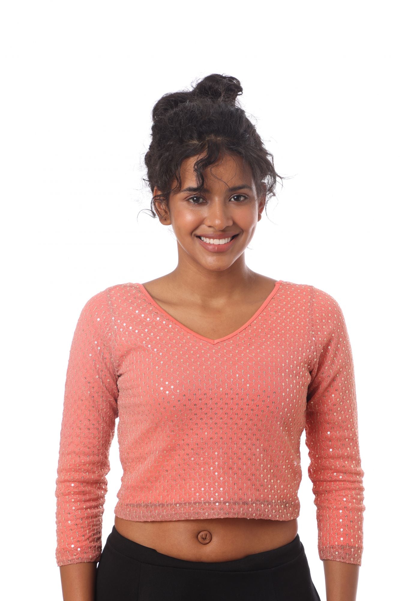 Blouse Lotus Peach/Sequins
