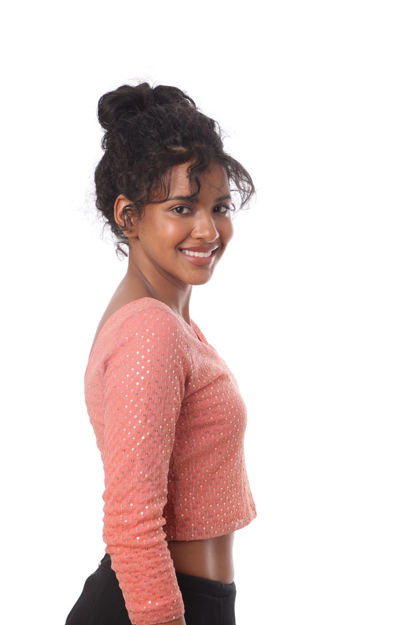 Blouse Lotus Peach/Sequins