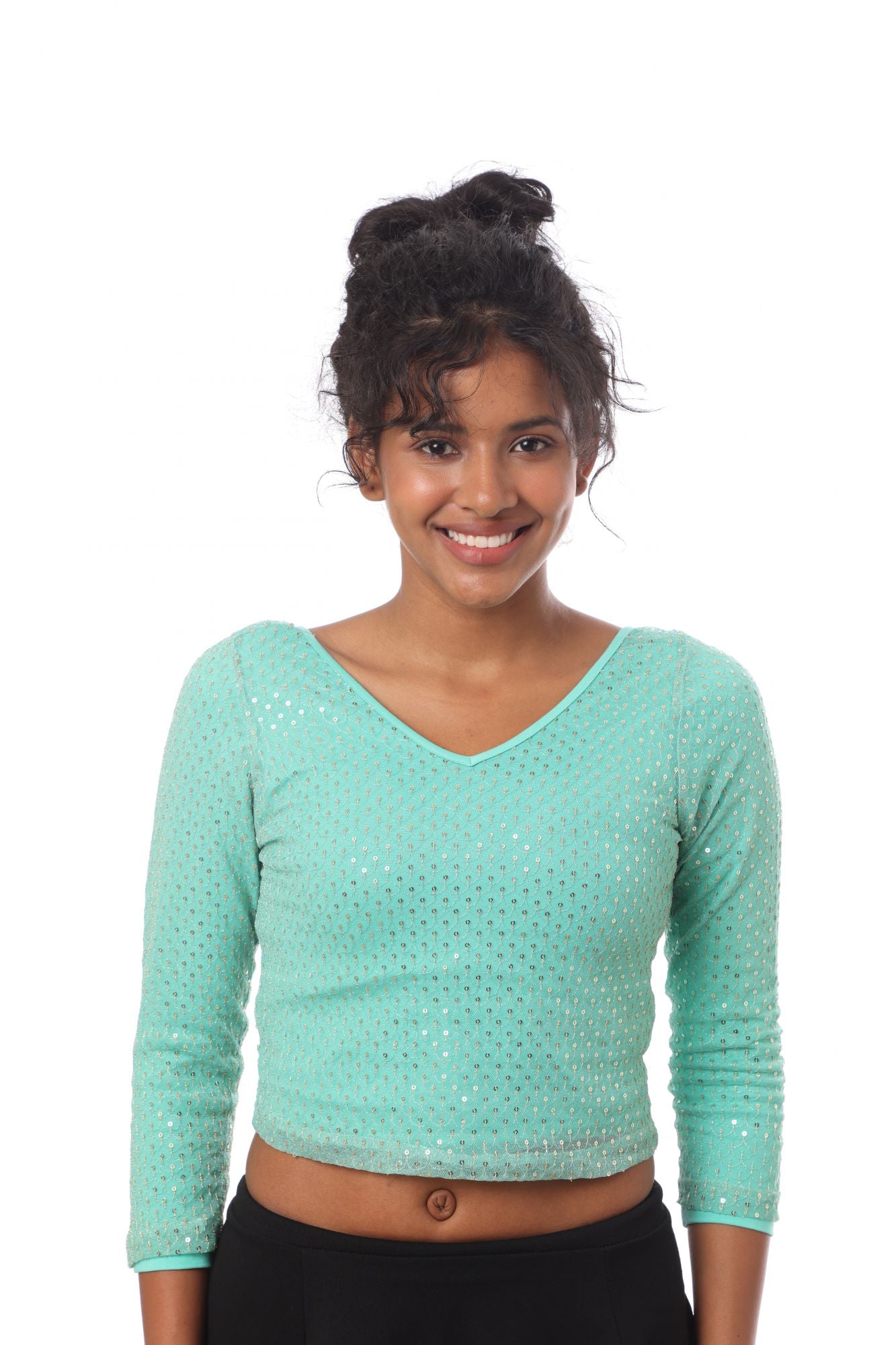 Blouse Lotus Mint/Sequins