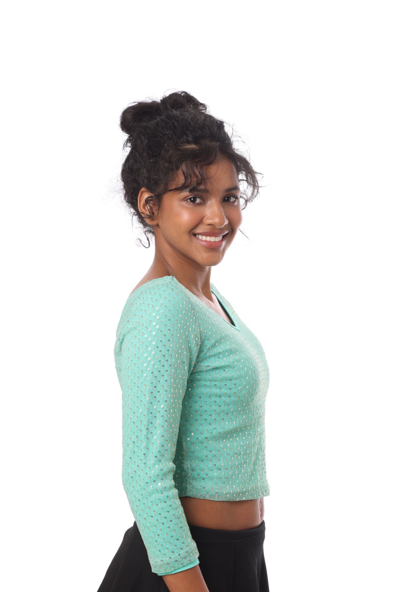 Blouse Lotus Mint/Sequins