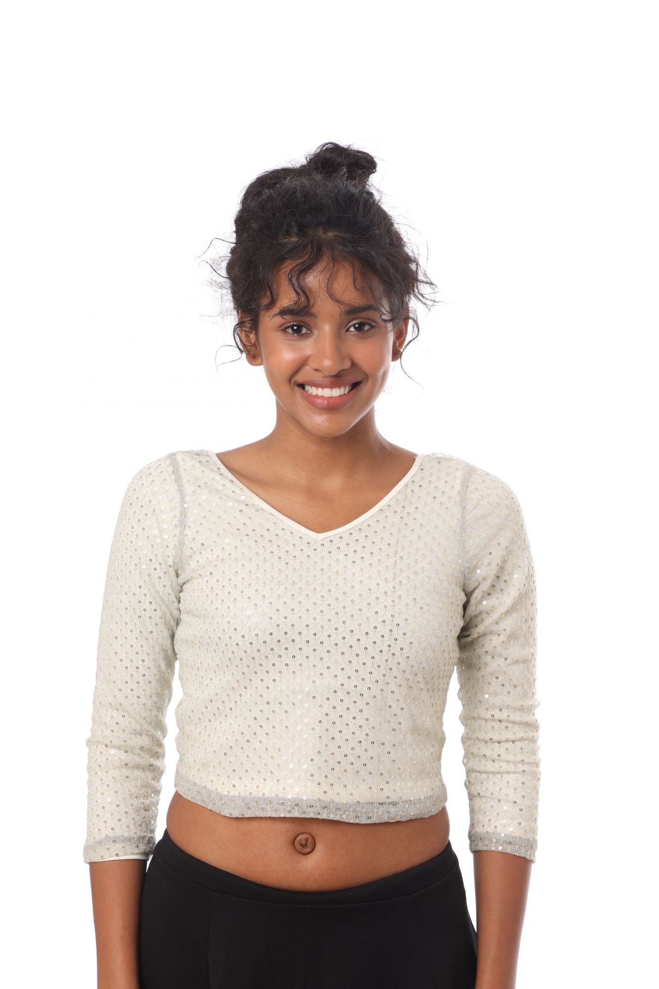 Blouse Lotus Ecru/Sequins