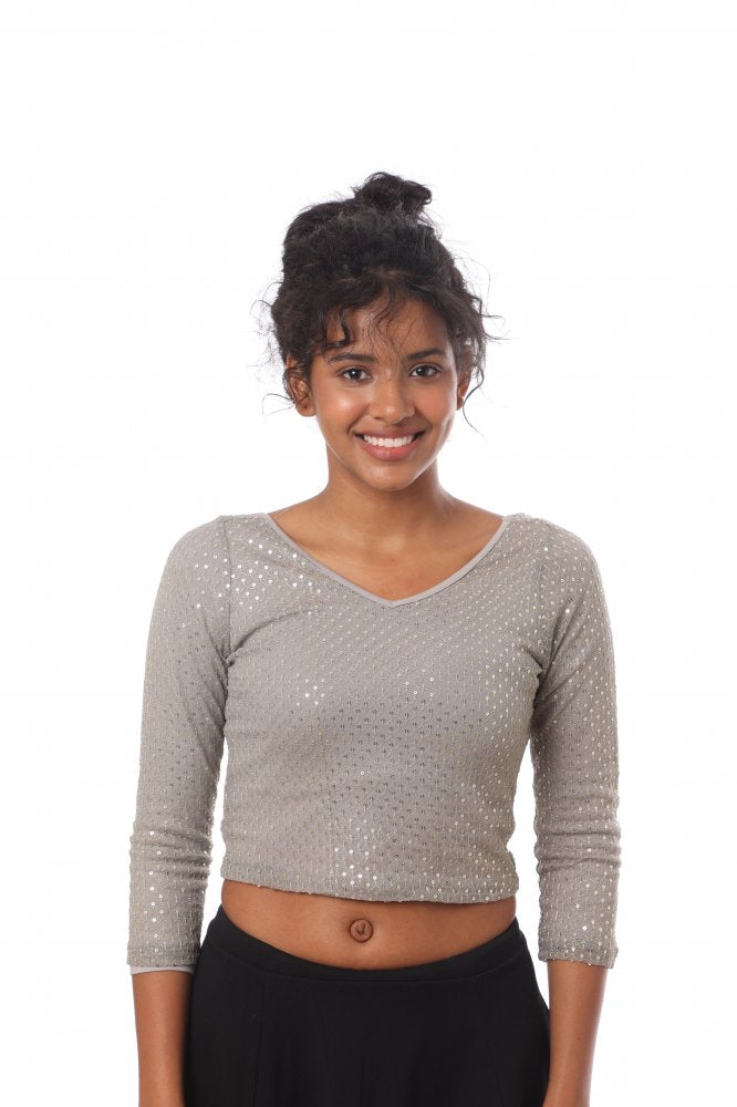 Blouse Lotus Grey/Sequins