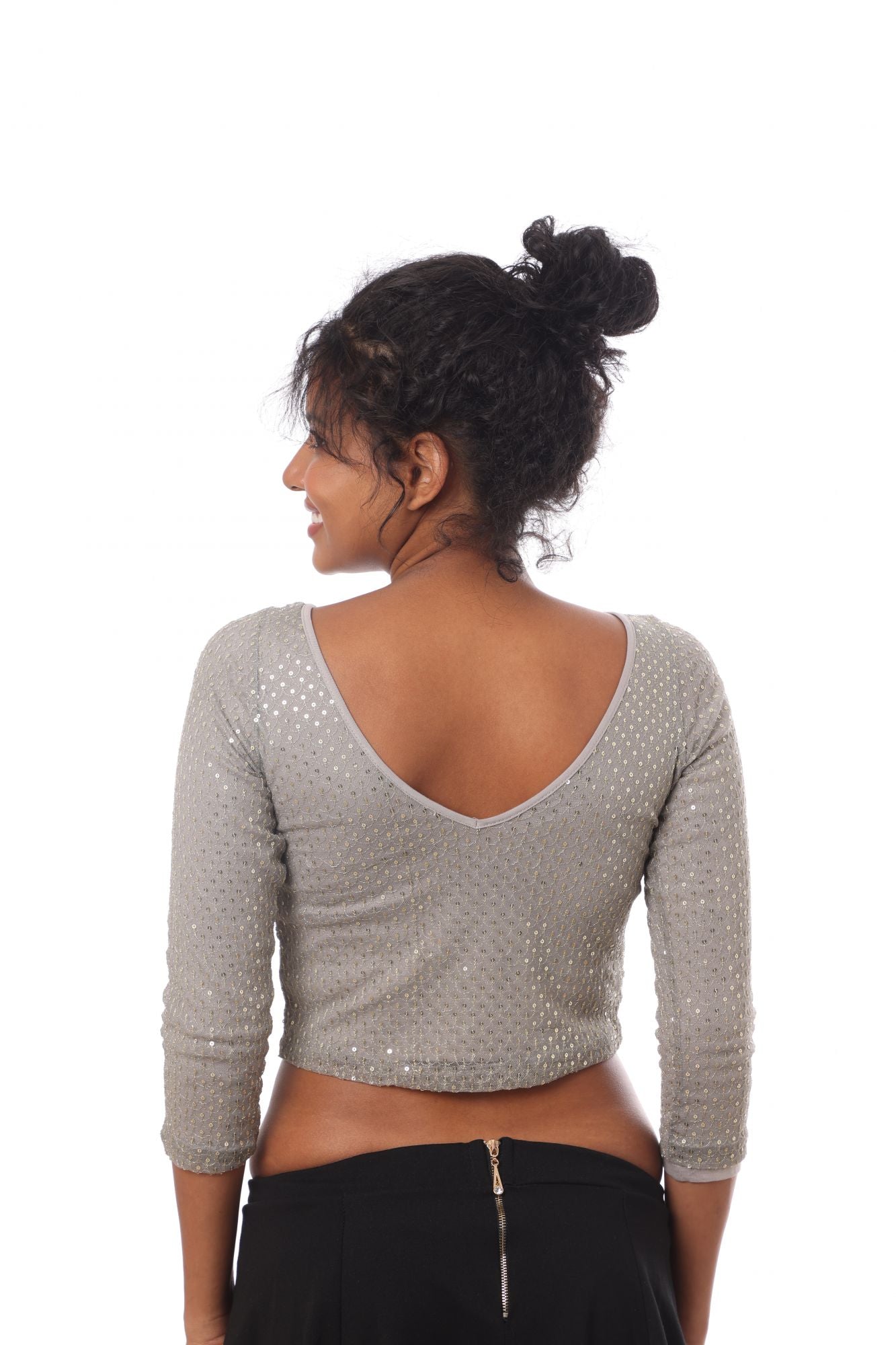 Blouse Lotus Grey/Sequins