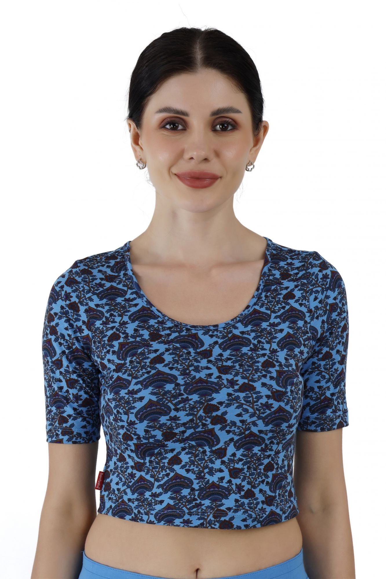 Blouse Jasmine Blue Pichwai