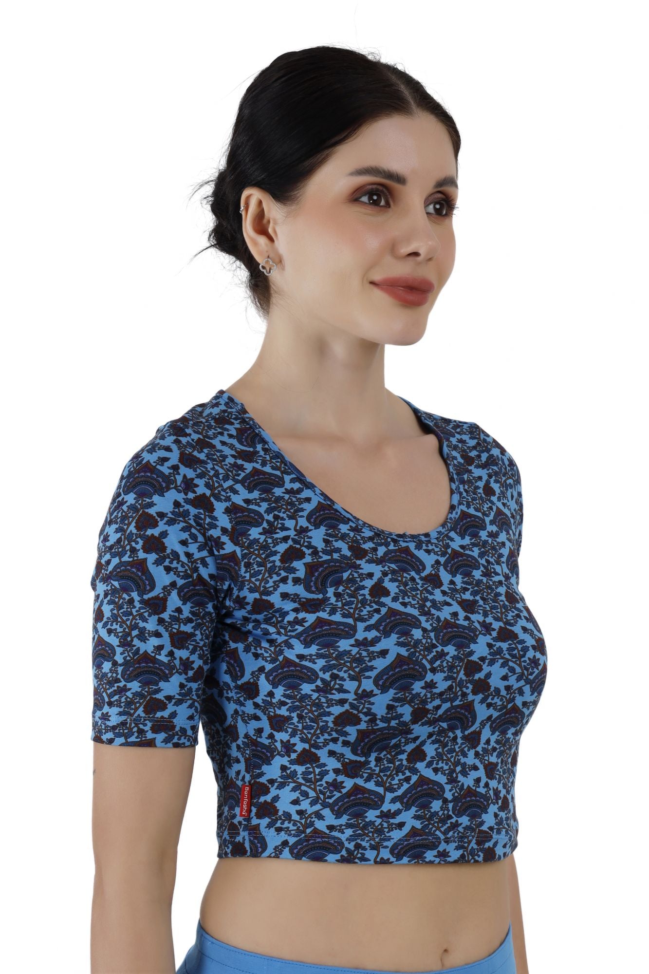 Blouse Jasmine Blue Pichwai