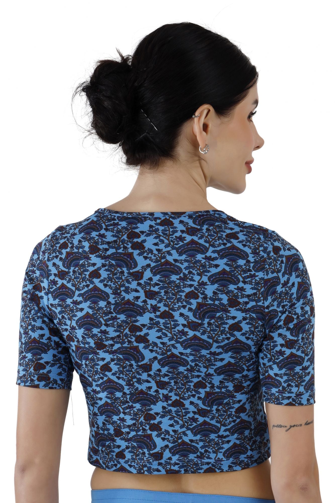 Blouse Jasmine Blue Pichwai